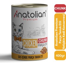 Anatolian Premium Adult Chicken Tavuklu Yetişkin Kedi Konserve 400 gr x 12 Adet