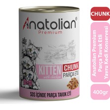 Anatolian Premium Kitten Tavuklu Yavru Kedi Konservesi 400 gr x 6 Adet