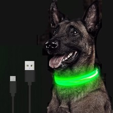 Fuhao Shop A Turuncu Pil Stili Xs Boyutu Şarj Edilebilir Aydınlatmalı Köpek Tasma Ayarlanabilir Büyük Köpek Gece Işığı Tasma Pet Güvenlik Tasma Küçük Köpekler Kediler Için (Yurt Dışından)