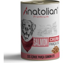 Anatolian Premium Adult Salmon Somonlu Parça Etli Yetişkin Köpek Konservesi 400 gr