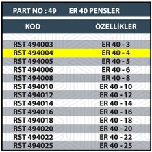 ER40 4mm Cnc Pensi