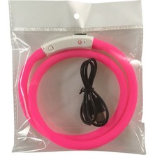 Fuhao Shop A Pembe Tarzı S 35CM Pandada LED Köpek Tasması USB Pet Köpek Luminous Tasması Gece Tasması Köpekler Için Şarj Edilebilir Güvenlik Yanıp Sönen Parlayan Parıldayan (Yurt Dışından)