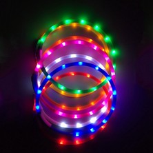 Fuhao Shop A Pembe Tarzı S 35CM Pandada LED Köpek Tasması USB Pet Köpek Luminous Tasması Gece Tasması Köpekler Için Şarj Edilebilir Güvenlik Yanıp Sönen Parlayan Parıldayan (Yurt Dışından)