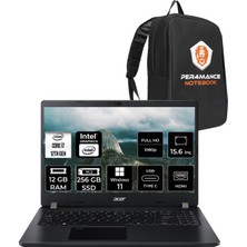 Acer Travelmate P2 Intel Core I7 1255U 12GB 256GB SSD 15.6'' Fhd W11H Taşınabilir Bilgisayar & Per4 Çanta NXVVREY001P356