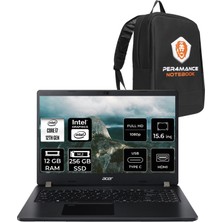 Acer Travelmate P2 Intel Core I7 1255U 12GB 256GB SSD 15.6'' Fhd Fdos Taşınabilir Bilgisayar & Per4 Çanta NXVVREY001P306