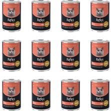 Reflex Plus Pate Içinde Et Parçacıklı Somonlu Yetişkin Kedi Konservesi 395 gr (12 Adet)