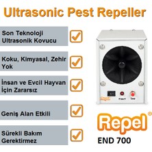 Repel End 700 Endüstriyel Ultrasonik Fare Sıçan Yarasa Kovucu