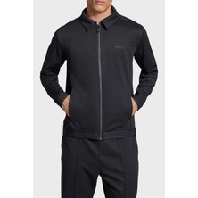 Boss Yünlü Regular Fit Polo Yaka Fermuarlı Sweat Erkek Sweat 50518726 001