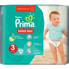 Prima Pants Külot Bebek Bezi 3 Beden Midi 104 Adet