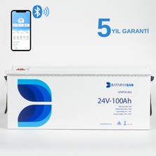 Bataryasan 24V 100AH Lifepo4 Akü Bluetooth Özellikli (Lityum Akü)