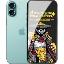 Uniqanatolia iPhone 16 Plus Anti-Static 3D Toz Tutmayan Kırılmaz Ekran Koruyucu