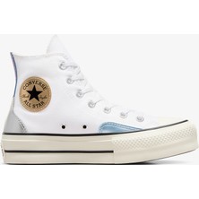 Converse All Star Lift Platform Y2K Chrome Kadın Beyaz Sneaker