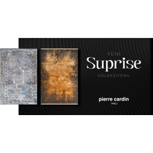 Pierre Cardin Suprise ZC02L Bakır Antrasit Viskon Akrilik Yumuşak Dokulu Modern Desen Halı