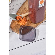 Elisa 12'li 24 Parça Etiketli Kapaklı Kare Erzak Saklama Kabı Antrasit 12 x 1.2 Lt Bakliyat Kabı