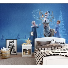 Wall Decorium Karlar Ülkesi Buzlar Kraliçesi Elsa Frozen Çocuk Odası Duvar Kağıdı