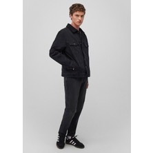 Mavi Zander Classic Denim Siyah Suni Kürklü Jean Ceket 0111214-89117