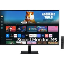 Samsung M5 M50D 32" 60 Hz 4 Ms ( Hdmı+Usb) Fhd Smart Akıllı Monitör LS32DM500EUXUF