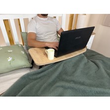 Katlanabilir Mdf Laptop Sehpası, Safir Meşe