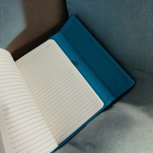 Eren Ofis Kişiye Özel Yılbaşı Hediye Seti Lacivert A5 15  x  22 Mıknatıslı Kapak Defter & Isimli Tükenmez Kalem