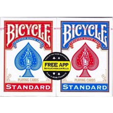 Bicycle Standard Indeks 2lı Paket Oyun Kartı Mavı ve Kırmızı-Bıcycle