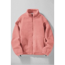 Ghassy Co. Erkek Alaska Regular Peluş Sherpa Kışlık  Tam Fermuarlı Polar Sweatshirt