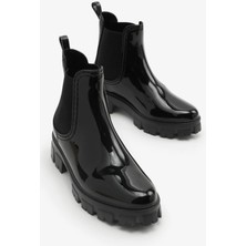 Cozi Company Su Geçirmez Kadın Yağmur Çizmesi Kalın Taban Yüksek Topuk Bot