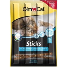Gimcat Sticks Somon ve Morina Balıklı Kedi Ödül Çubuğu 4 Adet 20 gr