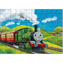 Ahşap Mdf Puzzle Yapboz Buharlı Trenin Hikayesi 120 Parça 25*35 cm