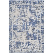 Da Vıncı DJ00N Mavi Modern Makine Halısı