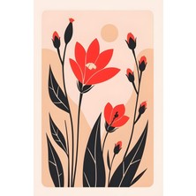 Aktüel Matisse - Boho - Art Deco - Soyut - Doğa ( 3 Lü Çerçevesiz ) Poster - Afiş - Tablo KR2C00775/