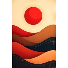 Aktüel Matisse - Boho - Art Deco - Soyut - Doğa ( 3 Lü Çerçevesiz ) Poster - Afiş - Tablo KR2C00892/