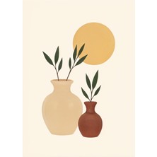 Aktüel Matisse - Boho - Art Deco - Soyut - Doğa ( 3 Lü Çerçevesiz ) Poster - Afiş - Tablo KR2C00083/