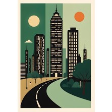 Aktüel Matisse - Boho - Art Deco - Soyut - Doğa ( 3 Lü Çerçevesiz ) Poster - Afiş - Tablo KR2C00155/