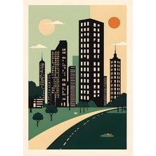 Aktüel Matisse - Boho - Art Deco - Soyut - Doğa ( 3 Lü Çerçevesiz ) Poster - Afiş - Tablo KR2C00155/