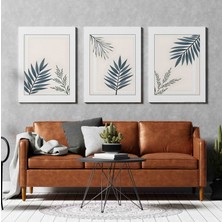 Aktüel Matisse - Boho - Art Deco - Soyut - Doğa ( 3 Lü Çerçevesiz ) Poster - Afiş - Tablo KR2C00144/