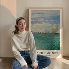 Fark Tanıtım Monet Çerçevesiz Poster, Modern Dekoratif Çerçevesiz Poster, Tablo