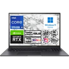 Asus Vivobook 16X I9-13900H 32GB 2tb SSD 120Hz 16" Wuxga W11H 8 GB RTX4060 Gaming K3605VV-N1070W 003