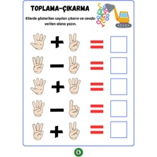 Ahşap Parmak Hesabı Matematik Seti (Okul Öncesi ve 1. Sınıflar Için)