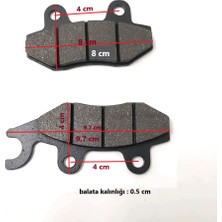 Hsgl Motorsiklet Cub 100 125 Modellerine Uygun Kulaklı Model Disk Fren Balata Takımı