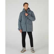 Skechers M Outerwear Coated Jacket Erkek Gri Mont S242049-003