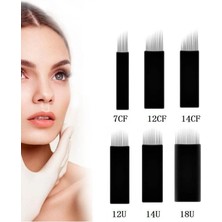 Biomaser Superblack Serisi Microblading Kalıcı Makyaj Iğnesi / 12CF ( 1 Adet )