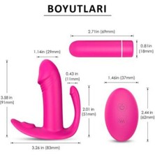 Shop You 1 G ve Klitoris Uyarıcılı Pembe Iç Çamaşır Vibratörü