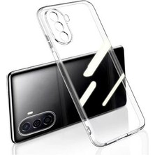 Nevarium Huawei Nova Y70 Kılıf Lüx Şeffaf Kamera Korumalı Silikon Kılıf