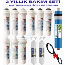 As Water Ihlas Aura Cebilon Unıque Dijital Unique Su Arıtma Cihazı Uyumlu 2 Yıllık Bakım Filtre Bakım Seti