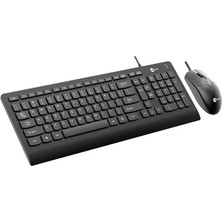 Lenovo Lecoo CM103 USB Kablolu Siyah Q Klavye  Mouse Set