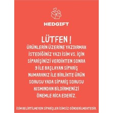 Hadgift kişiye  ısim baskılı 500 ml çift katmanlı 304 paslanmaz çelik termos mug