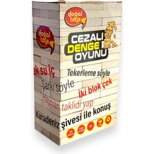 Alpjoy Doğal Toys Cezalı Denge Oyunu 54 Parça