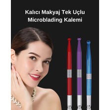 Biomaser Kalıcı Makyaj Tek Uçlu Microblading Kalemi -Mavi