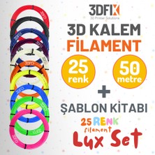 3DFIX 3D Kalem Filament+ Lüx Şablon Set