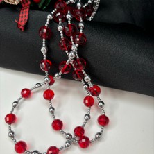 By Song Jewelry Kırmızı Kristal Kolye, Yeni Yıl Kolyesi